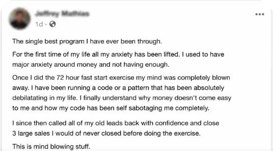 Jeffrey Mathias testimonial